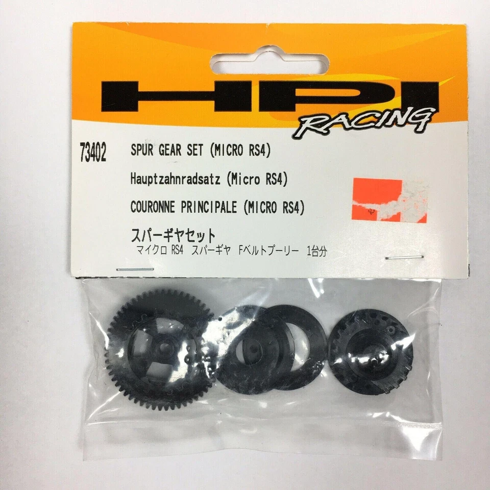 HPI RACING 73402 Micro RS4 Spur Gear Set Skyline Ford Mustang RC Drift Car New! - Image 1 of 4