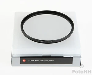 LEICA UVa II E95 95mm FILTER IN BLACK LEICA NUMBER : 13043 NICELY PRICED !!!! - Picture 1 of 8