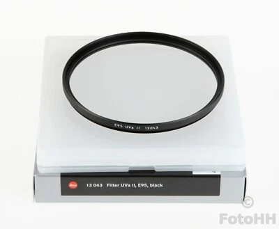 LEICA UVa II E95 95mm FILTER IN BLACK LEICA NUMBER : 13043 NICELY PRICED !!!! - Image 1 of 4