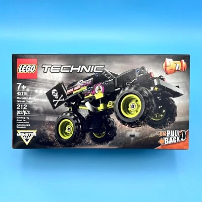 LEGO Technic Monster Jam Grave Digger 2 in 1 Pull Back Truck (42118) *SEALED* - Image 1 of 4