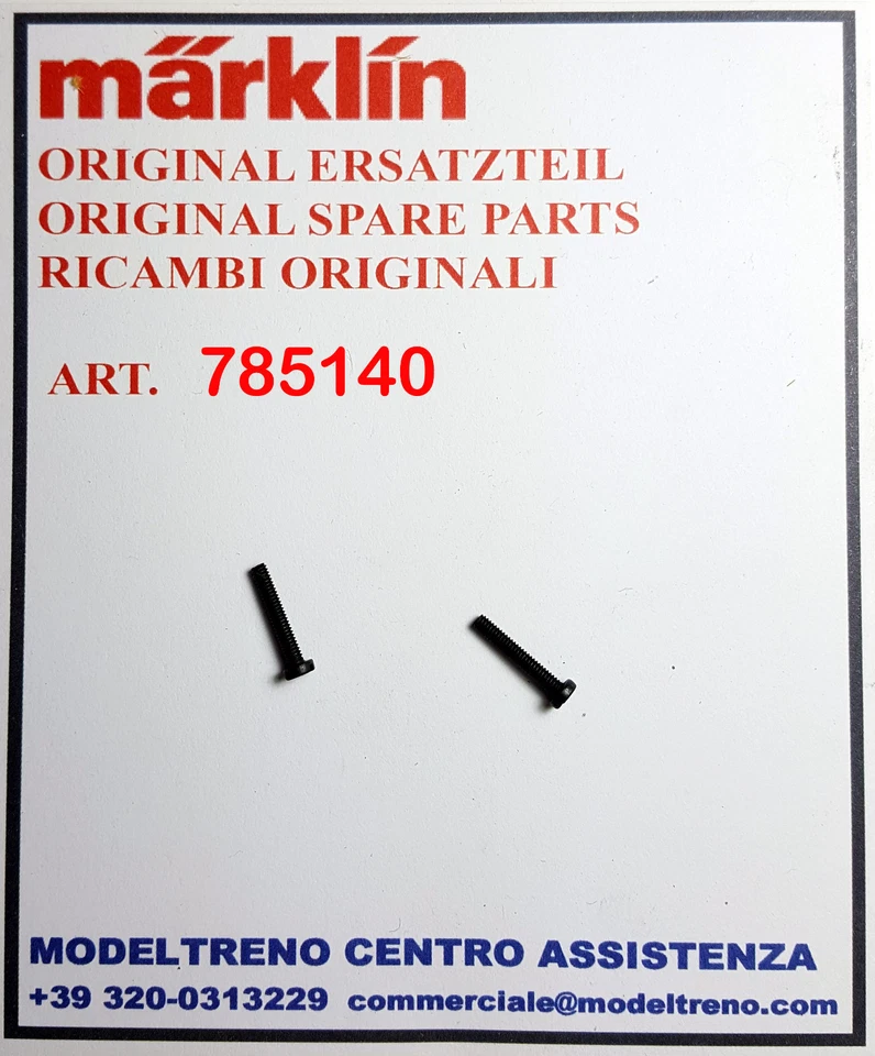 MÄRKLIN MARKLIN 78514 785140 VITE (2pz) - SCHRAUBE-ZYL (2 St.) M2 X 12