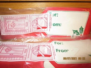 2 HALLMARK JUMBO RED CREATIVE BOWS & GIFT TAGS-FORMS 16" BOW--# R3-1 - Picture 1 of 12