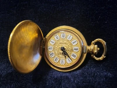 VTG  Majestime  17 Jewels Swiss  Made  Pocket  or Pendant  Watch  Gold Tone... - Image 1 of 4