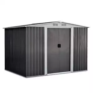 Giantz Garden Shed 2.58x2.07M Sheds Outdoor Storage Workshop Metal Shelter Slidi - Picture 1 of 8