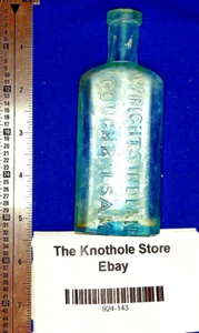 WRIGHT’S INDIAN COUGH BALSAM SNAP-CASE MOLD AQUA 4 7/8” - Picture 1 of 6