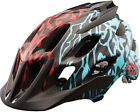 Fox Racing Flux MTB Bike Helmet Cauz Ice Blue Red Black Adult L/XL New In Box