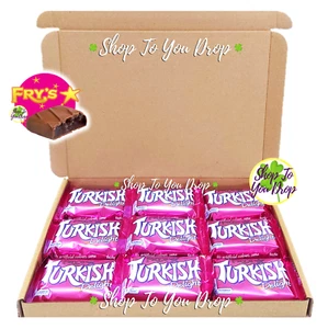 9 FRYS TURKISH DELIGHT GIFT BOX Chocolate Bars Personalised Christmas Present🎁 - Picture 1 of 12