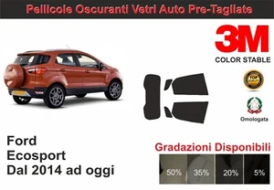 pellicola oscurante vetri compatibile con Ford Ecosport dal 2014 ad oggi kit pos - Imagen 1 de 1