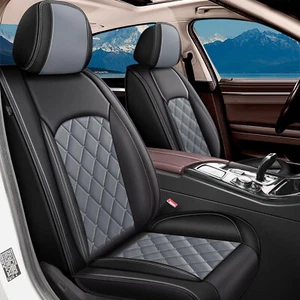 Car 5-Seat Covers Faux Leather Full Set For Toyota Tundra 2008-2025 Sedan 4-Door - Picture 1 of 7