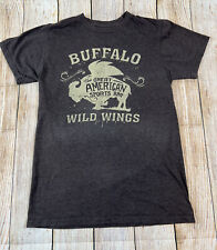 Buffalo Wild Wings Brown T Shirt Size Small Great Amarican Sports bar 