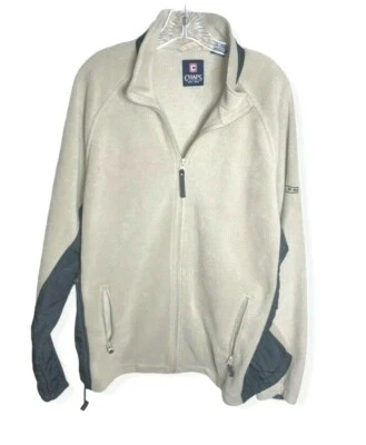 Chaqueta cortavientos Chaps para hombre con cremallera bolsillos de lana cordón beige verde talla XL Foto 1 de 4
