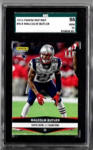 2016 Panini Instant Malcolm Butler SGC 98/ 10 - Picture 1 of 2