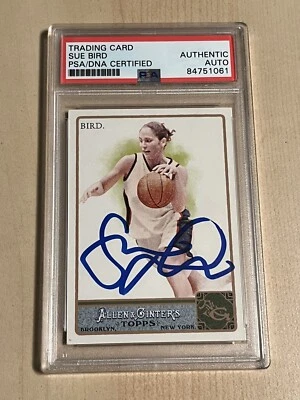 SUE BIRD Signed AUTO 2011 Allen and Ginter RC ROOKIE "GOAT" ~ PSA/DNA Slabbed - Image 1 of 2