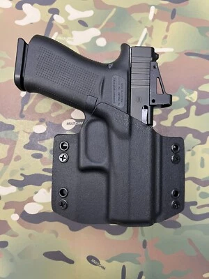 TR HOLSTERS Black Kydex Holster for Glock 43X MOS