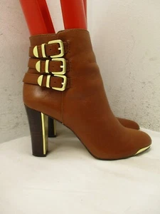 Botines Louise et Cie WARREN de cuero marrón coñac para mujer talla 8 B con cremallera - Imagen 1 de 15