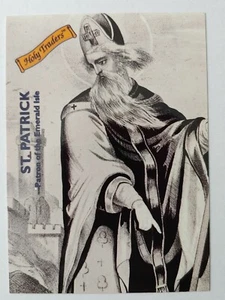 ✟ HOLY TRADERS Saint PATRICK (Ireland) (1993 Aziriah Co) Catholic Trading Card - Imagen 1 de 1