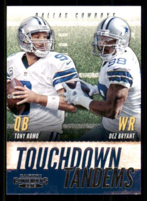 2013 Panini Contenders Touchdown Tandems #3 Dez Bryant/Tony Romo - Image 1 of 2