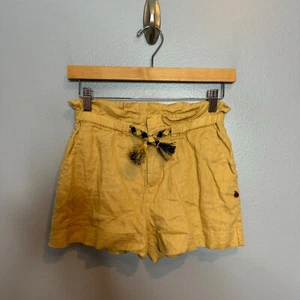 SCOTCH & SODA pull on linen shorts size 12 girls Kids Tan Casual - Picture 1 of 8