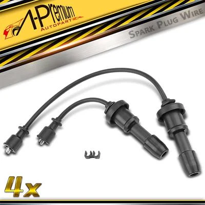2x Spark Plug Wire Set for Hyundai Sonata 1999-2005 Santa Fe Kia Optima Magentis - Image 1 of 4