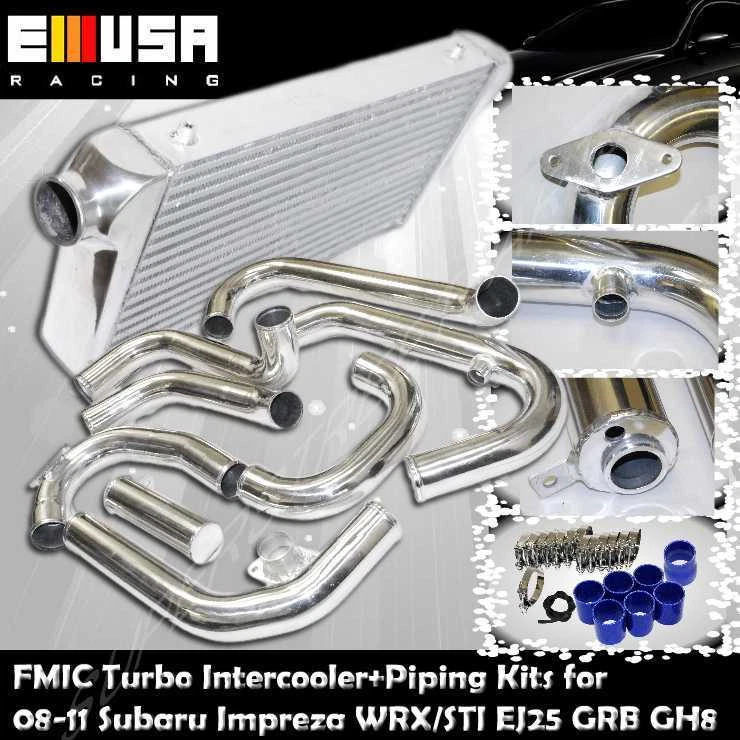 FMIC Turbo Intercooler Piping Silicones Clamps for 08-11 Subaru Impreza WRX 2.5t
