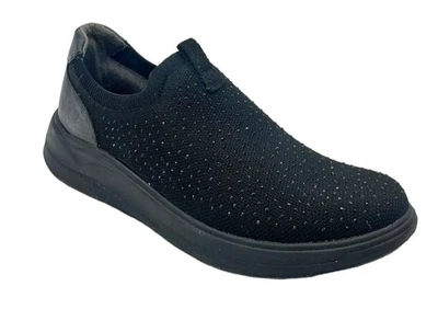 Zapatilla sin cordones Bzees Twilight estrás negra talla 7,5 M NUEVA CÓMODA Foto 1 de 4