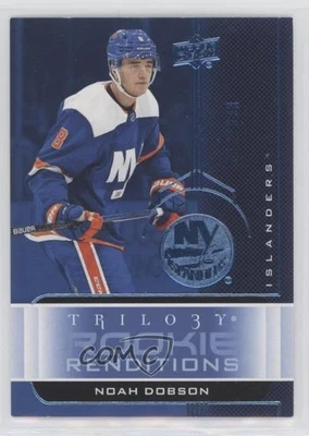 2019 Upper Deck Trilogy Rookie Renditions Blue Foil /399 Noah Dobson #RR-38 RC - Image 1 of 2