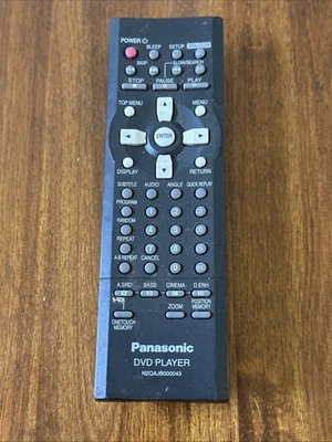 Mando a distancia Panasonic DVD N2QAJB000043 genuino Foto 1 de 4