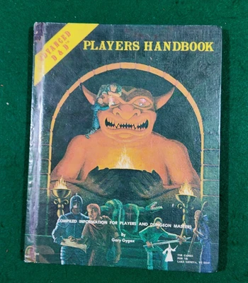 1ª Edición Manual de Jugadores 1980 6ª Impresión Advanced Dungeons & Dragons AD&D Foto 1 de 4