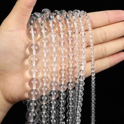 Cuentas sueltas espaciadoras redondas de piedras preciosas naturales para joyería y fabricación 4 mm 6 mm 8 mm 10 mm 12 mm Foto 1 de 4