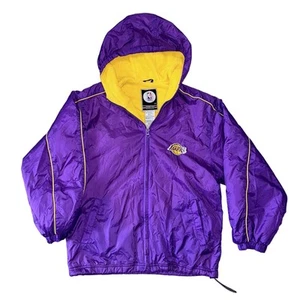 Lakers NBA Genuine Stuff Kids size 10/12 Vintage Jacket EUC - Picture 1 of 7