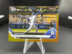 Freddie Freeman Walk-Off 2025 MLB Topps NOW Card 457 Gold Foil /50 - Picture 1 of 4