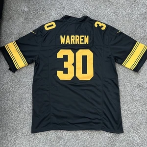 Camiseta deportiva negra grande para hombre Pittsburgh Steelers Jaylen Warren - Imagen 1 de 4