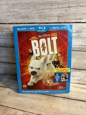 New! Bolt (Blu-ray DVD 2-Disc Set) Sealed W/Slipcover Ships Free Walt Disney OOP - image 1 of 4