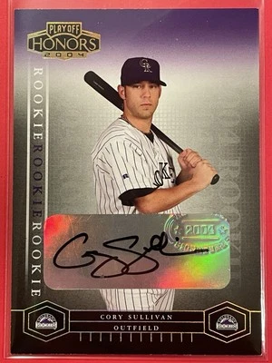 2004 Playoff Honors Cory Sullivan Rookie Auto Gold /50 RC #214 Baseball Rockies - Image 1 of 3