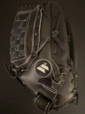Guante de béisbol Worth J13 cuero negro 13 lanzador de mano derecha excelente estado Foto 1 de 4