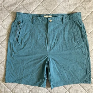 Duck Camp Shorts Mens Large Nylon Spandex Blue 34x7.5” Inseam Pockets Outdoors - Picture 1 of 12
