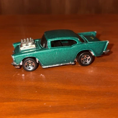 Hot Wheels 1976 ~ Chevy 1957 ~ verde metálico ~ China ~ usado Foto 1 de 4