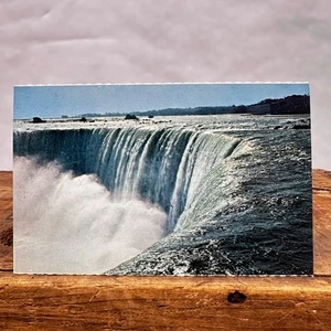 Vintage Postcard Brink of CANADIAN HORSESHOE FALLS Niagara Falls Ontario Canada - Picture 1 of 2