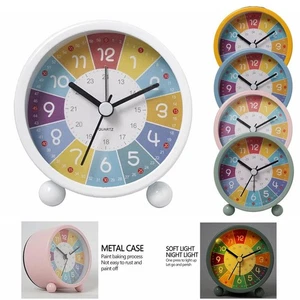 Cute Kids Learning Alarm Clock For Bedroom Bedside Time Teaching Tool Fun Design - Picture 1 of 23