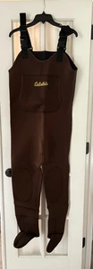 NEW Cabela’s Women Neoprene Chest Waders Med Brown  Stocking Foot - Picture 1 of 8