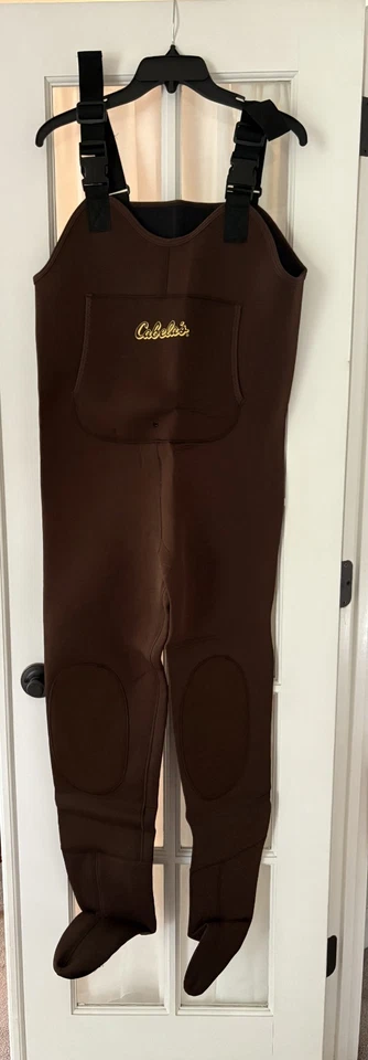 NEW Cabela’s Women Neoprene Chest Waders Med Brown  Stocking Foot - Image 1 of 4