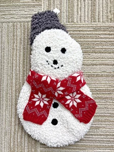 Pottery Barn Cozy Teddy Archie The Snowman Stocking EUC - Picture 1 of 6