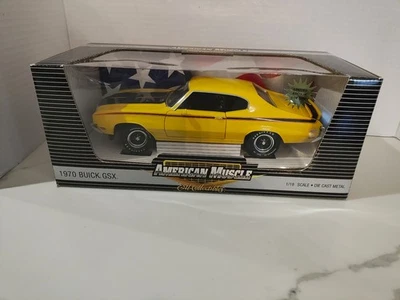 Ertl 1970 土星黄色别克 GSX 1/18 比例美国肌肉 全新带盒 2,500 件 1 件 — 第 1/2 张图片