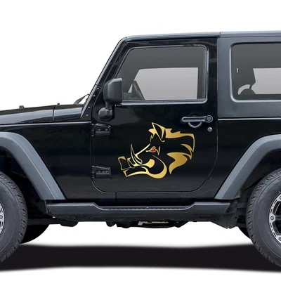 Adesivo Cinghiale Oro Folia Auto Cinghiale Caccia Cinghiale Cacciatore KX042 - Immagine 1 di 4