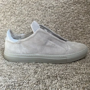 Axel Arigato Clean 90 Zip Trainers Sneakers Mens 12 Gray Suede Shoes NO BOX READ - Picture 1 of 10