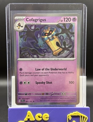 Cofagrigus 83/191 - Pokemon Surging Sparks - Holo - Mint Pack Fresh - Image 1 of 2