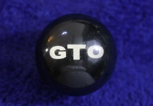 Black GTO Inlay Gear Shift Knob Handle Accessory Judge Pontiac GM Chief Tempest - Picture 1 of 11
