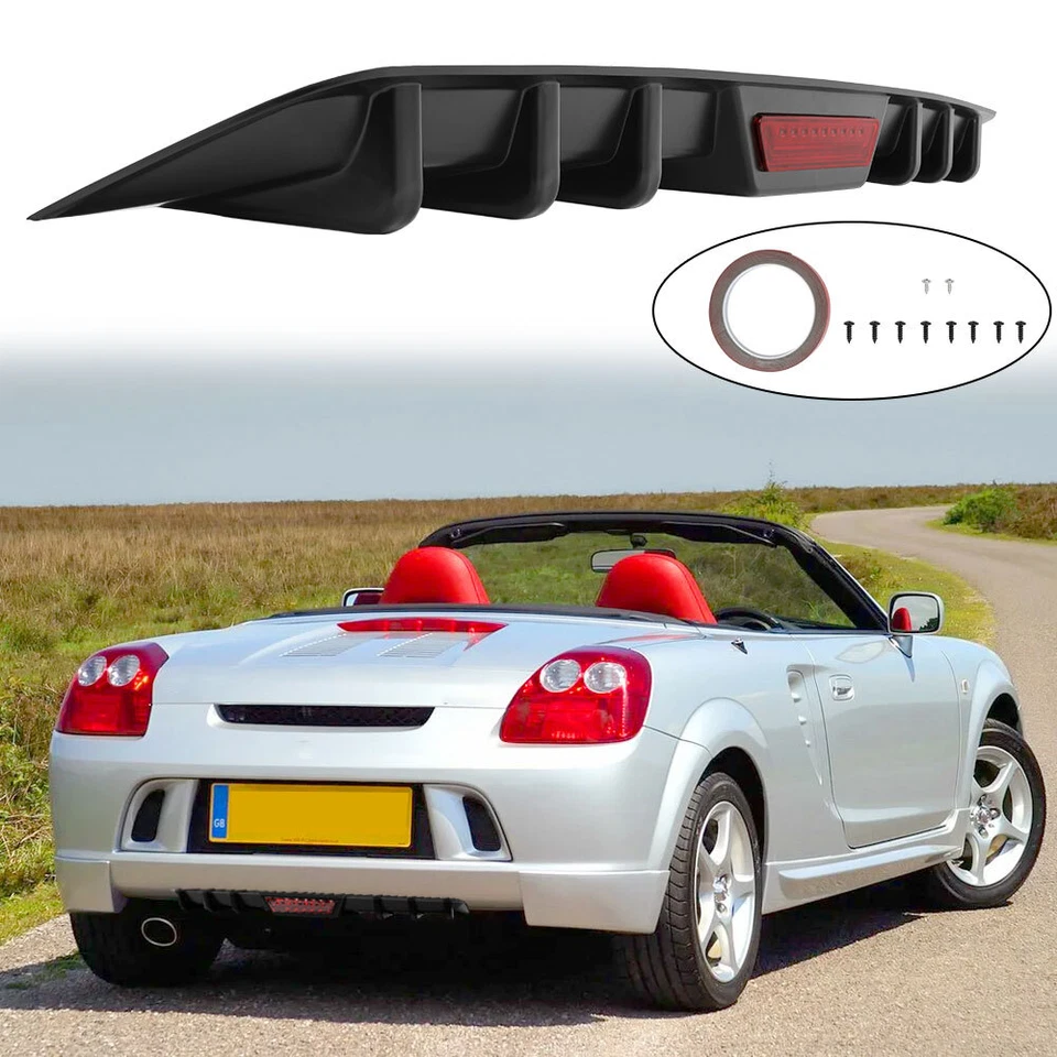 Kit de 6 aletas difusor de parachoques trasero para Toyota MR2 Spyder 2000-2006 alerón labio Foto 1 de 4