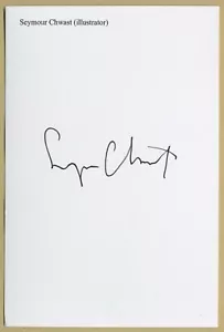 Seymour Chwast - American graphic designer - Signed card - 2000s - Picture 1 of 1