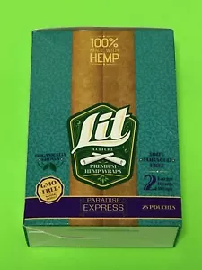 FREE GIFTS🎁Lit🔥Culture🇺🇸Paradise Express 50 High Quality Large Hemp Papers💨 - Picture 1 of 7